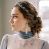 delicate crystal and pearl gold or silver bridal tiara, twigs and honey