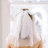 soft tulle white bridal hair bow, twigs and honey