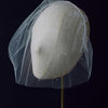 short tulle headband pearl crystal wedding headband, twigs and honey