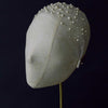 crinoline fabric pearl crystal wedding headband, twigs & honey