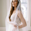 french lace trimmed juliette juliet bridal veil, twigs and honey