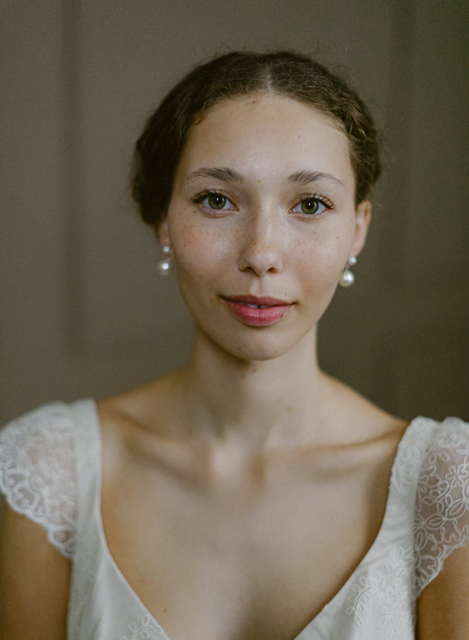 Simple pearl drop earrings - Style #2608