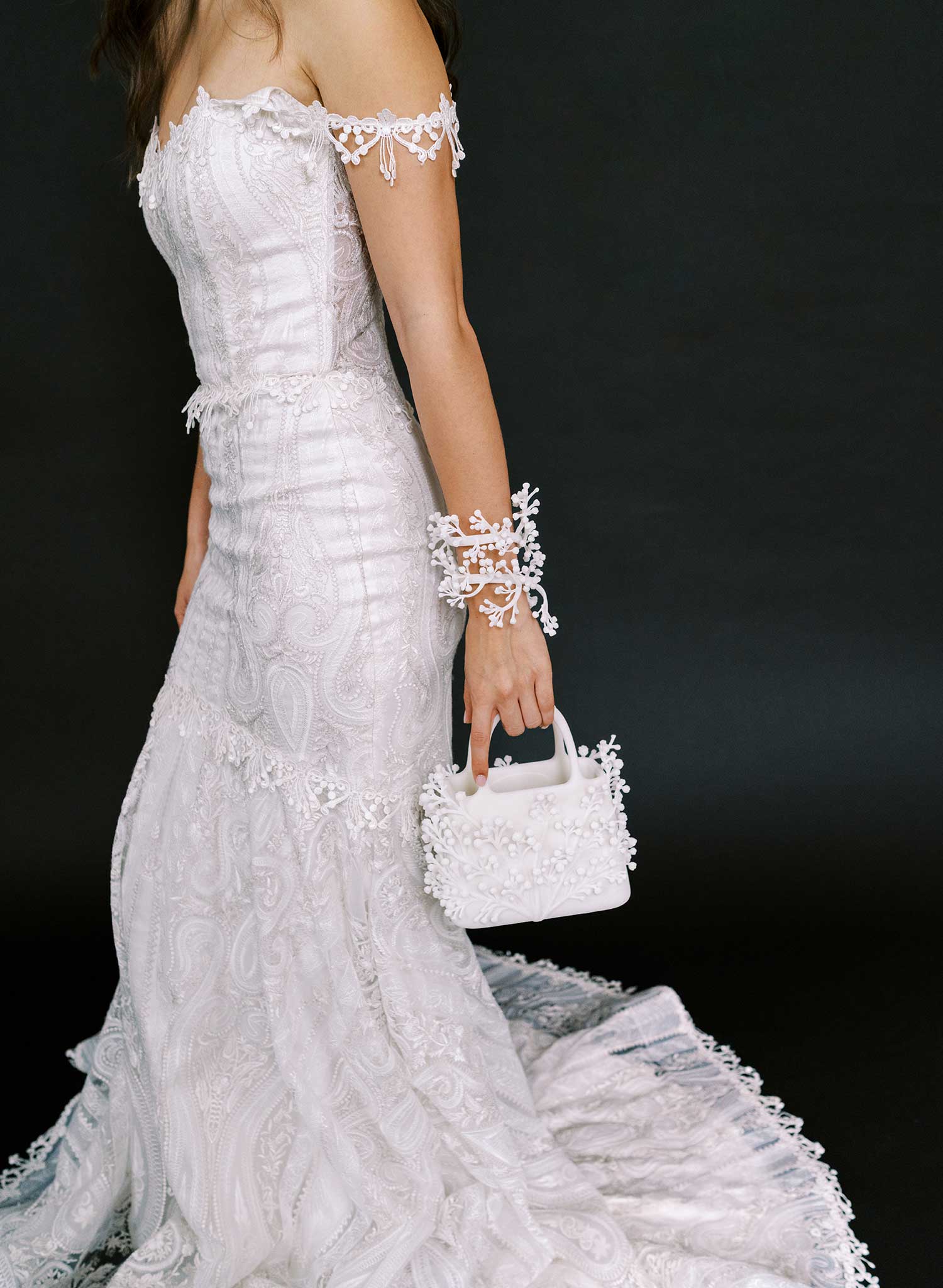 Abundant sprays, baby's breath bridal purse - Style #2610