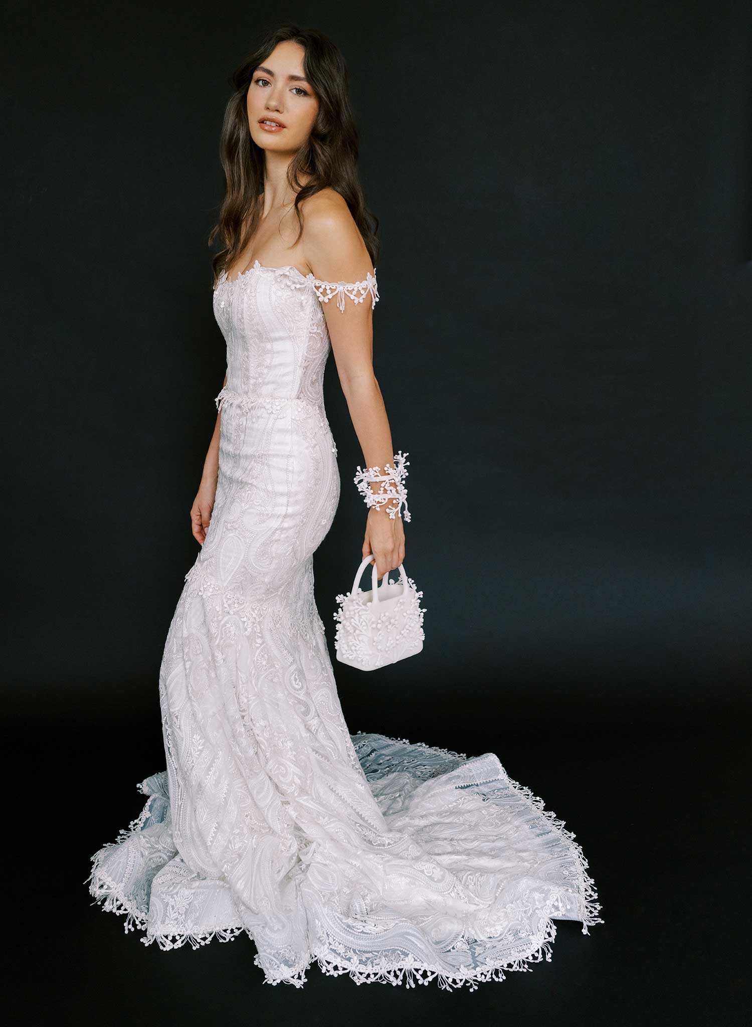 Abundant sprays, baby's breath bridal purse - Style #2610