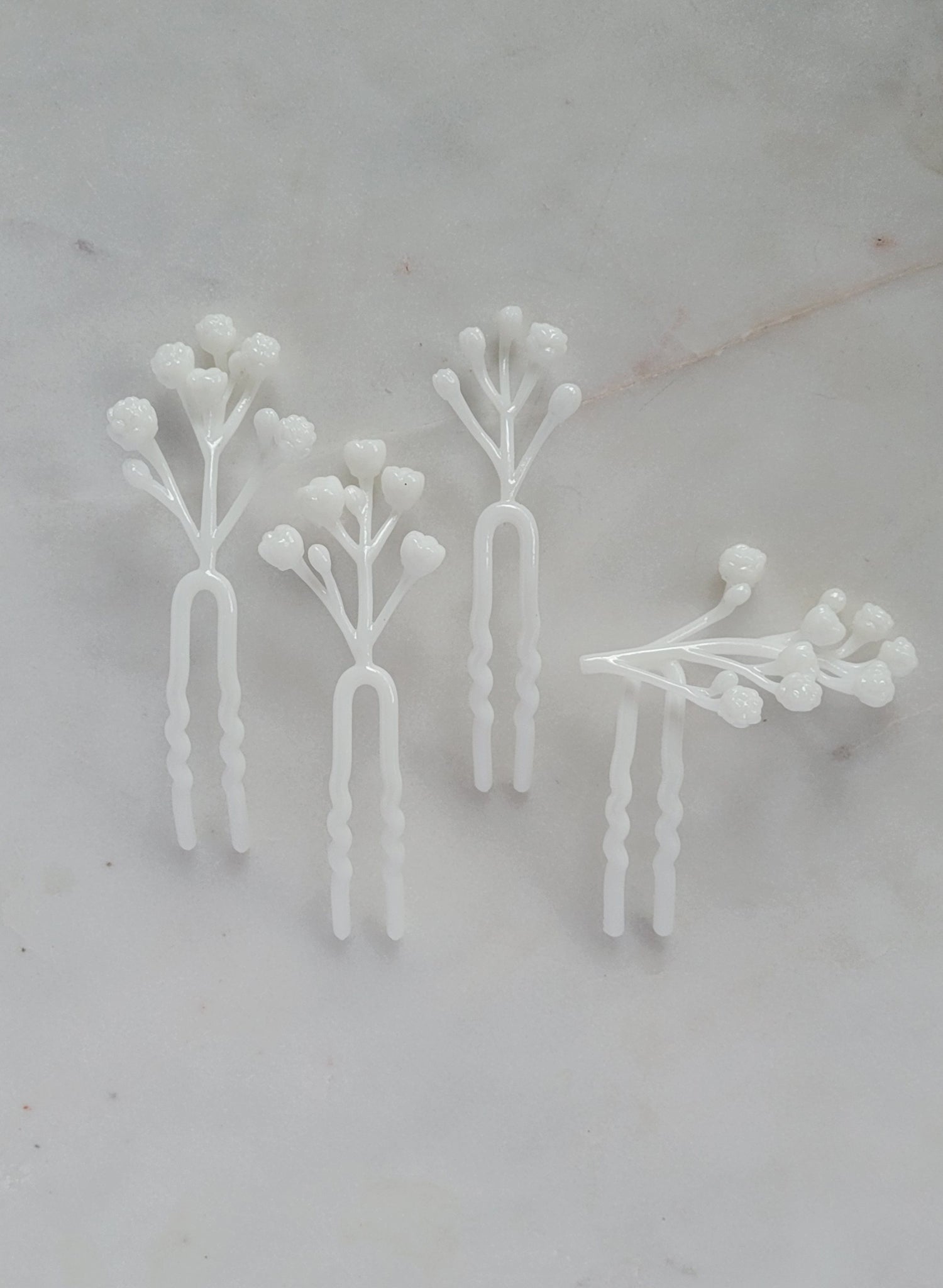 Baby's breath high gloss hair pin set of 4 - Style #2611