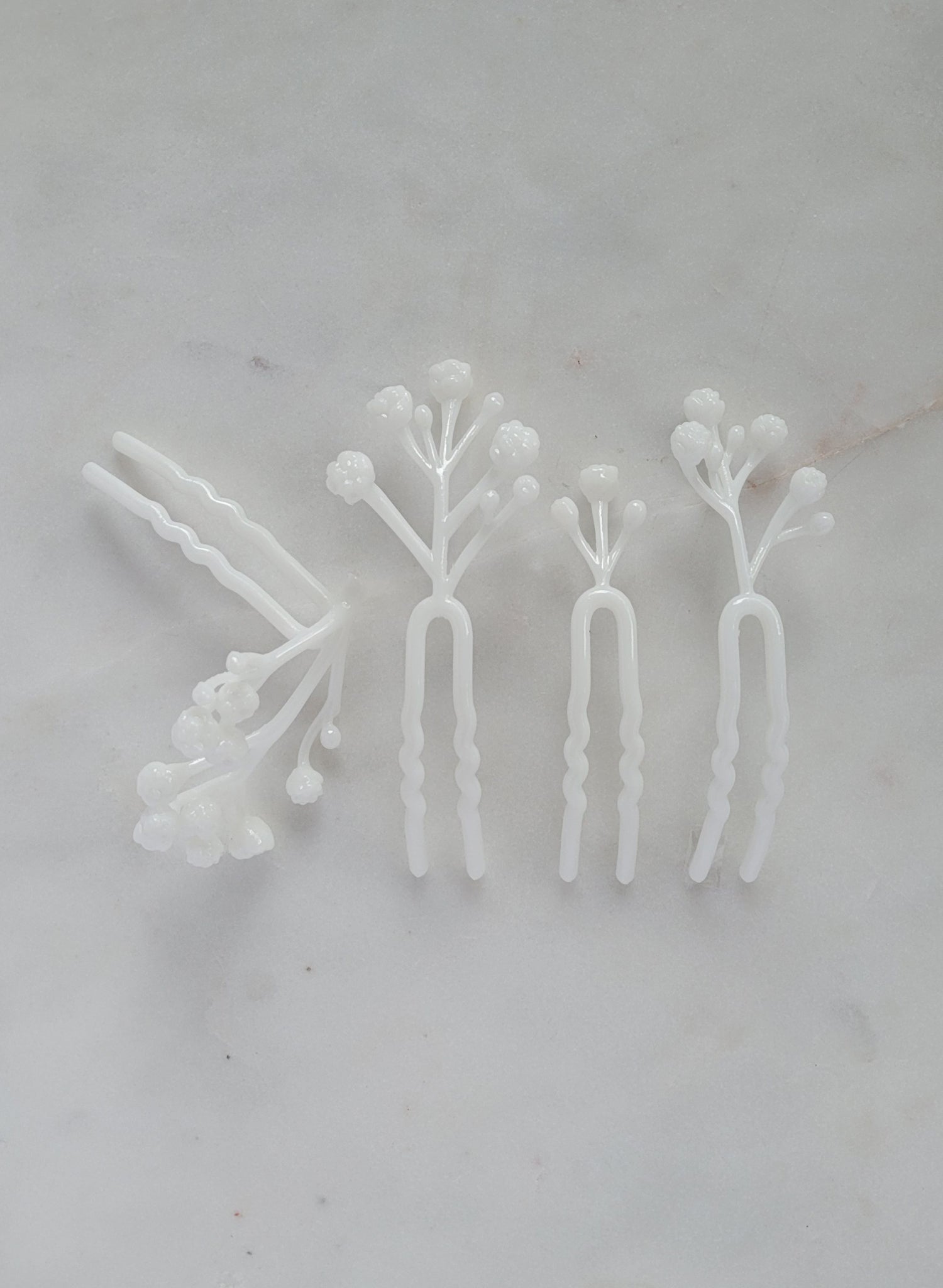 Baby's breath high gloss hair pin set of 4 - Style #2611