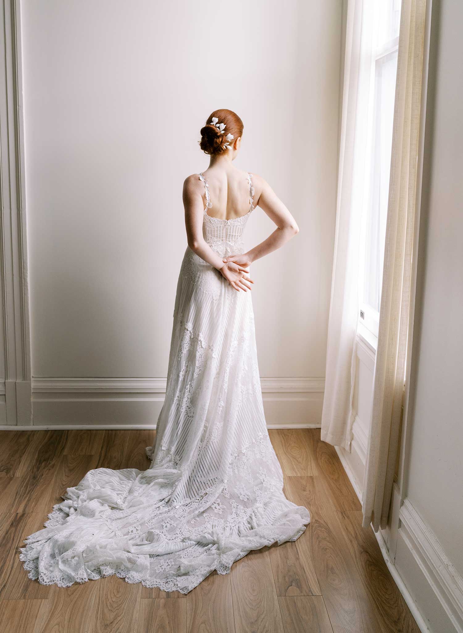 High gloss iris blooms hair pin set of 4 - Style #2615