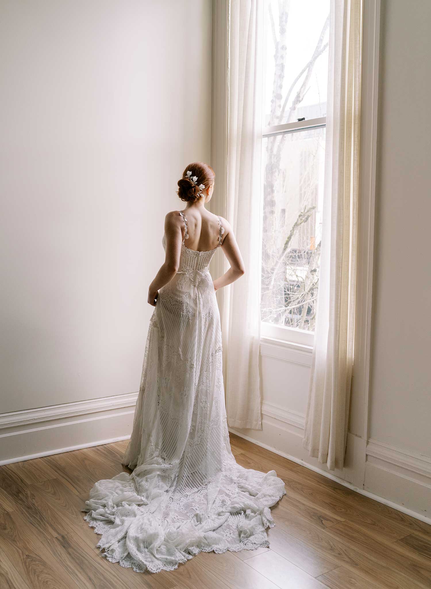 High gloss iris blooms hair pin set of 4 - Style #2615