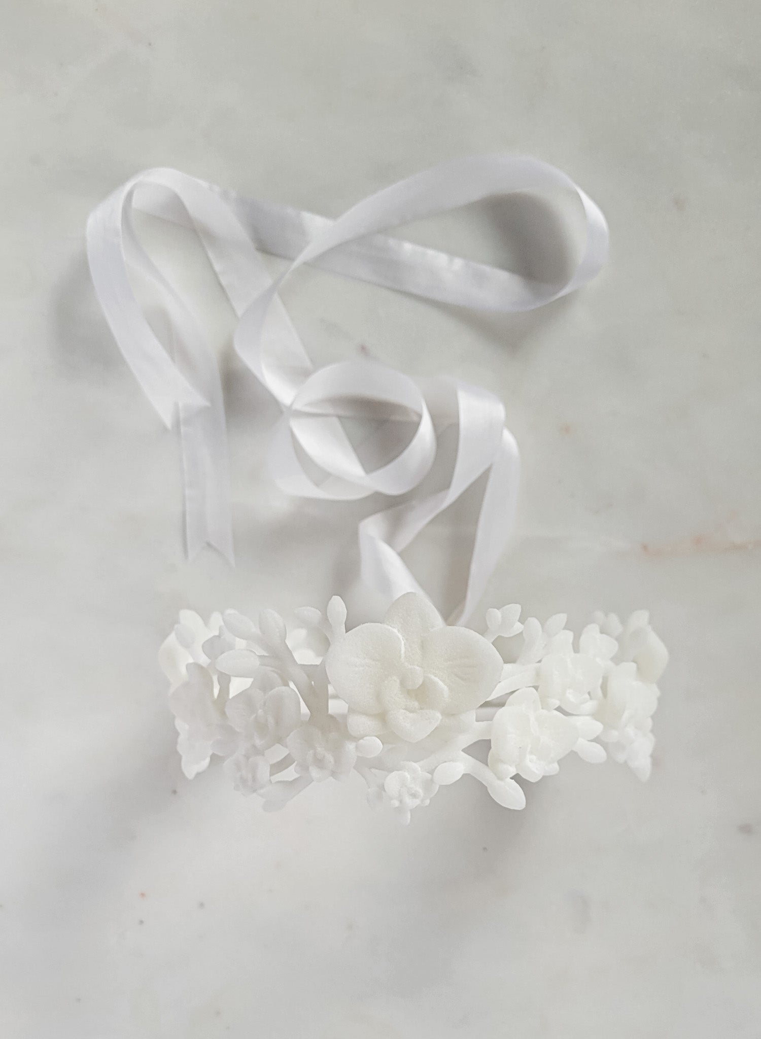 Orchid branches bridal choker necklace - Style #2618