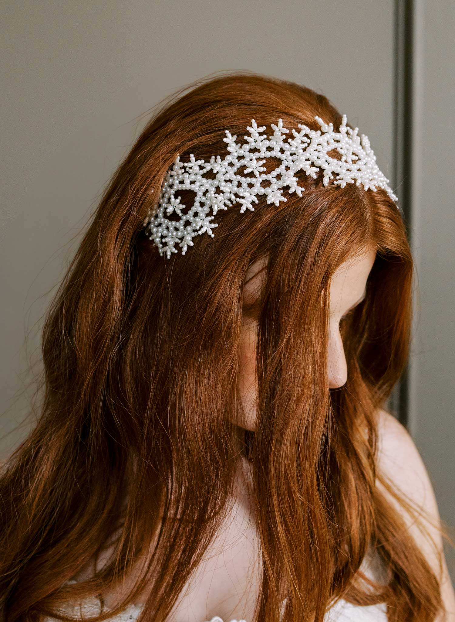 Pearl whimsy bridal headwrap - Style #2627