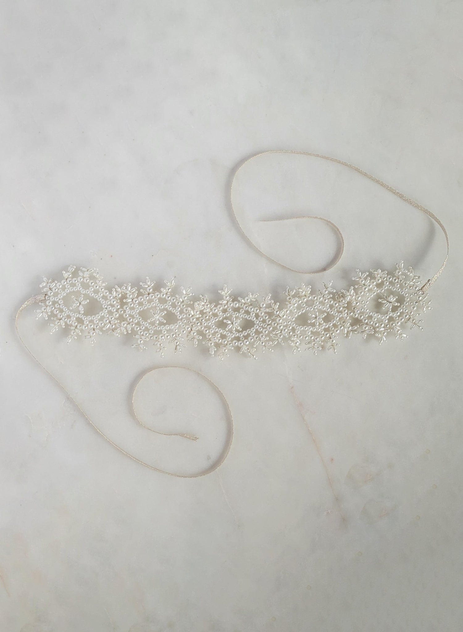 Pearl whimsy bridal headwrap - Style #2627