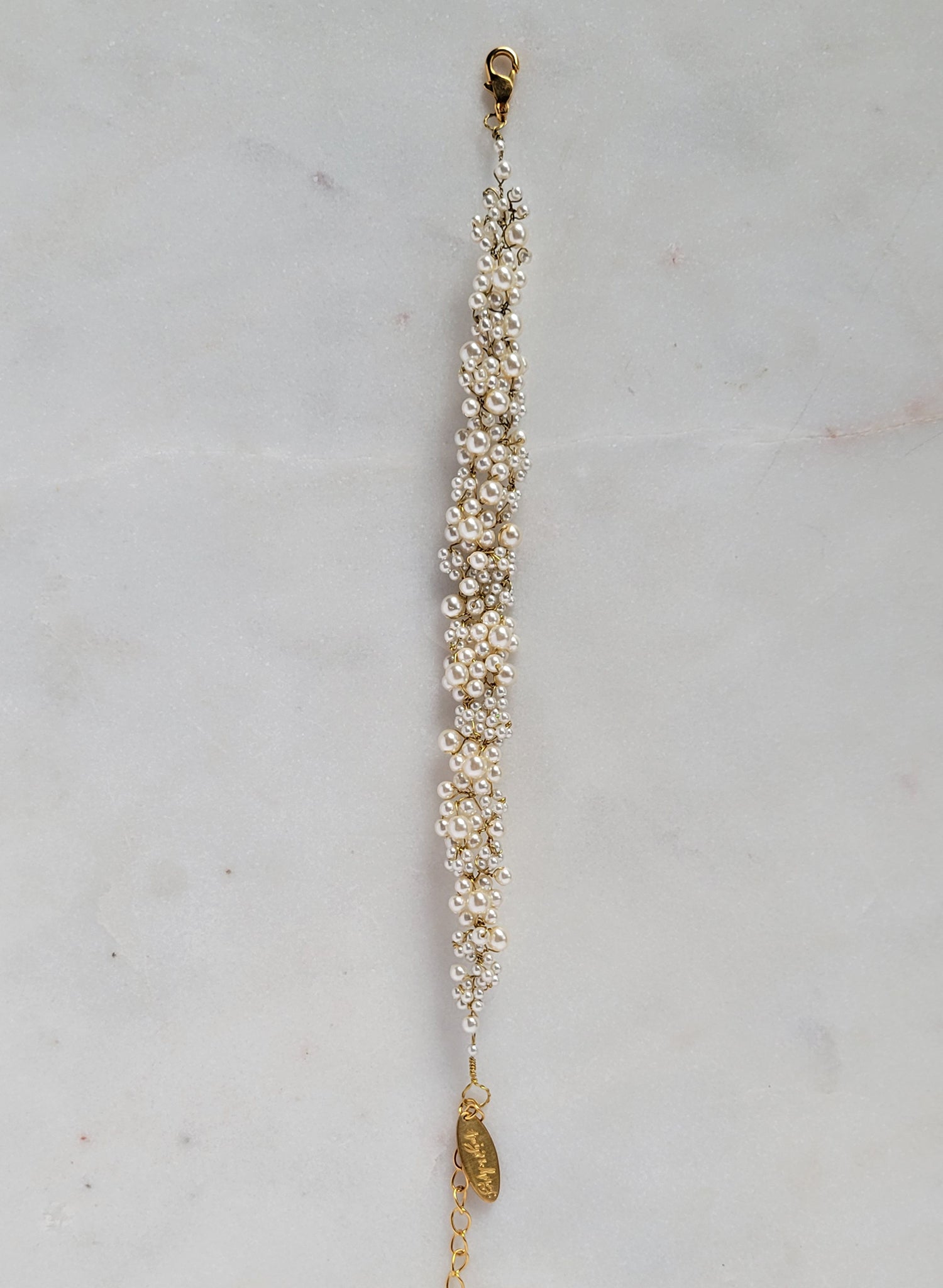 Twisted bridal pearl bracelet - Style #2652