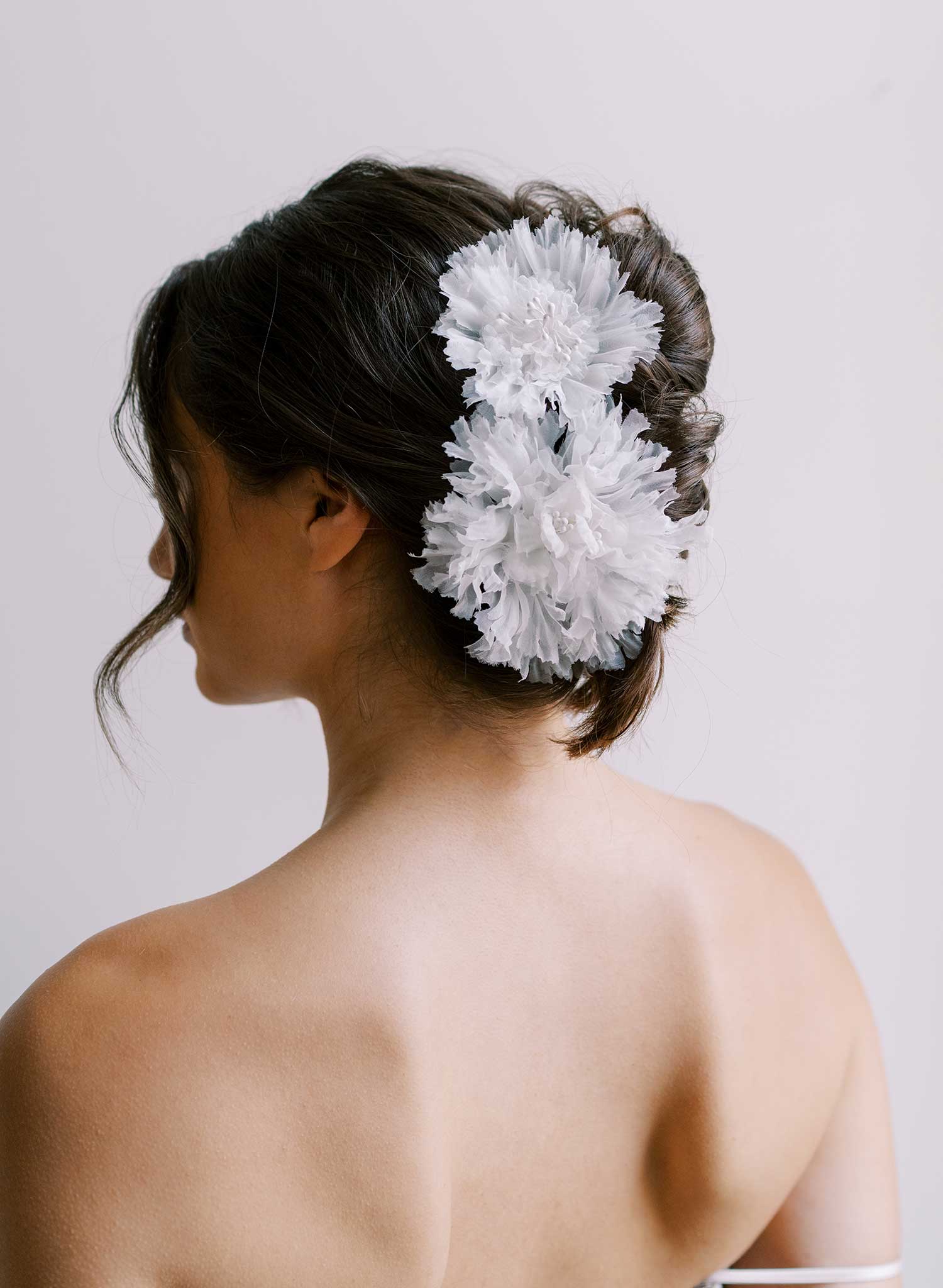 Dreamy silk organza flower burst pair - Style #2671