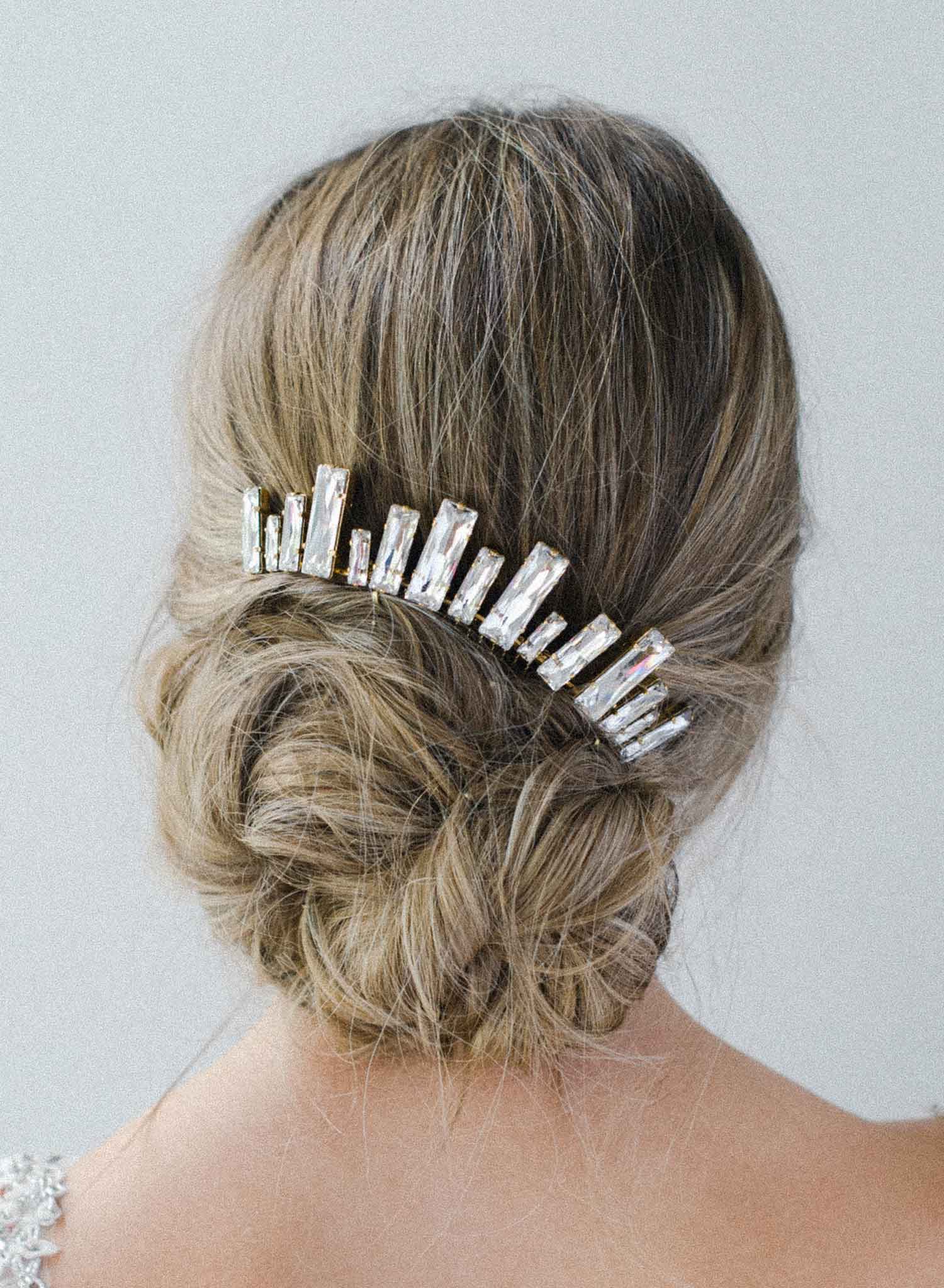 Crystal skyline bridal comb - Style #2024