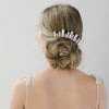 bridal crystal modern skyline comb, Austrian baguette, twigs & honey