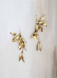 grecian inspired gold drop earrings, bridal, twigs and honey, weddings