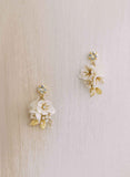bridal floral earrings by Twigs & Honey