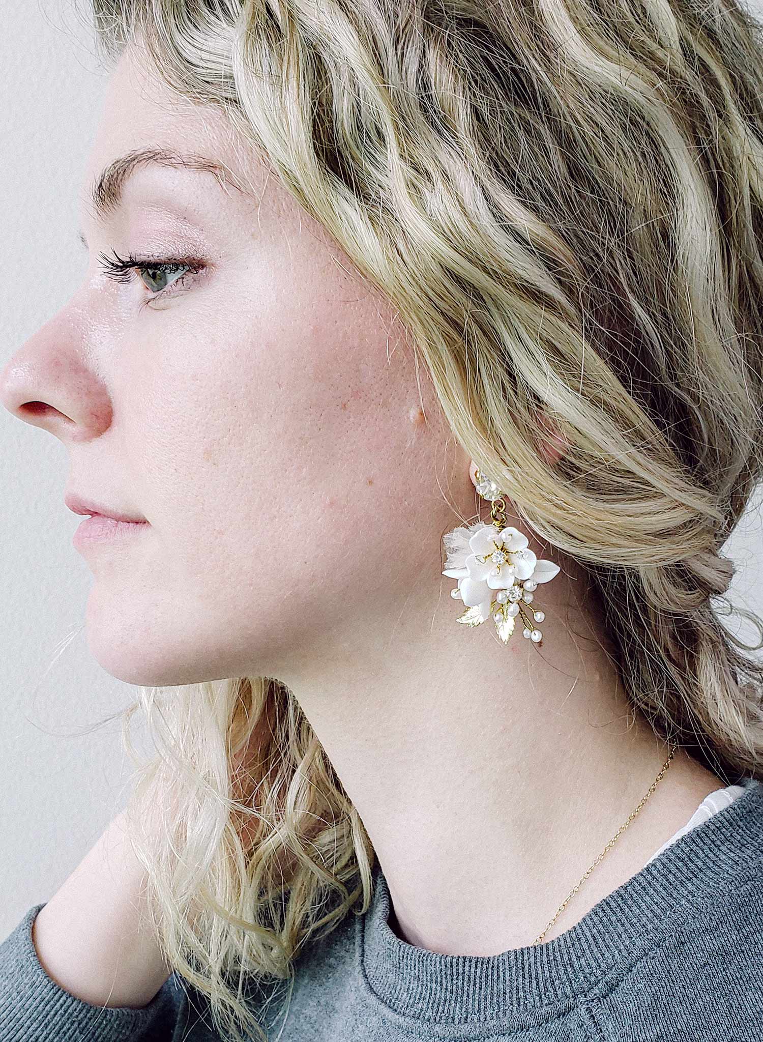 Twigs & Honey bridal earrings