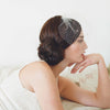 bridal birdcage veil with crystals by twigs & honey
