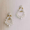 pearl chandelier bridal earrings, weddings, twigs & honey