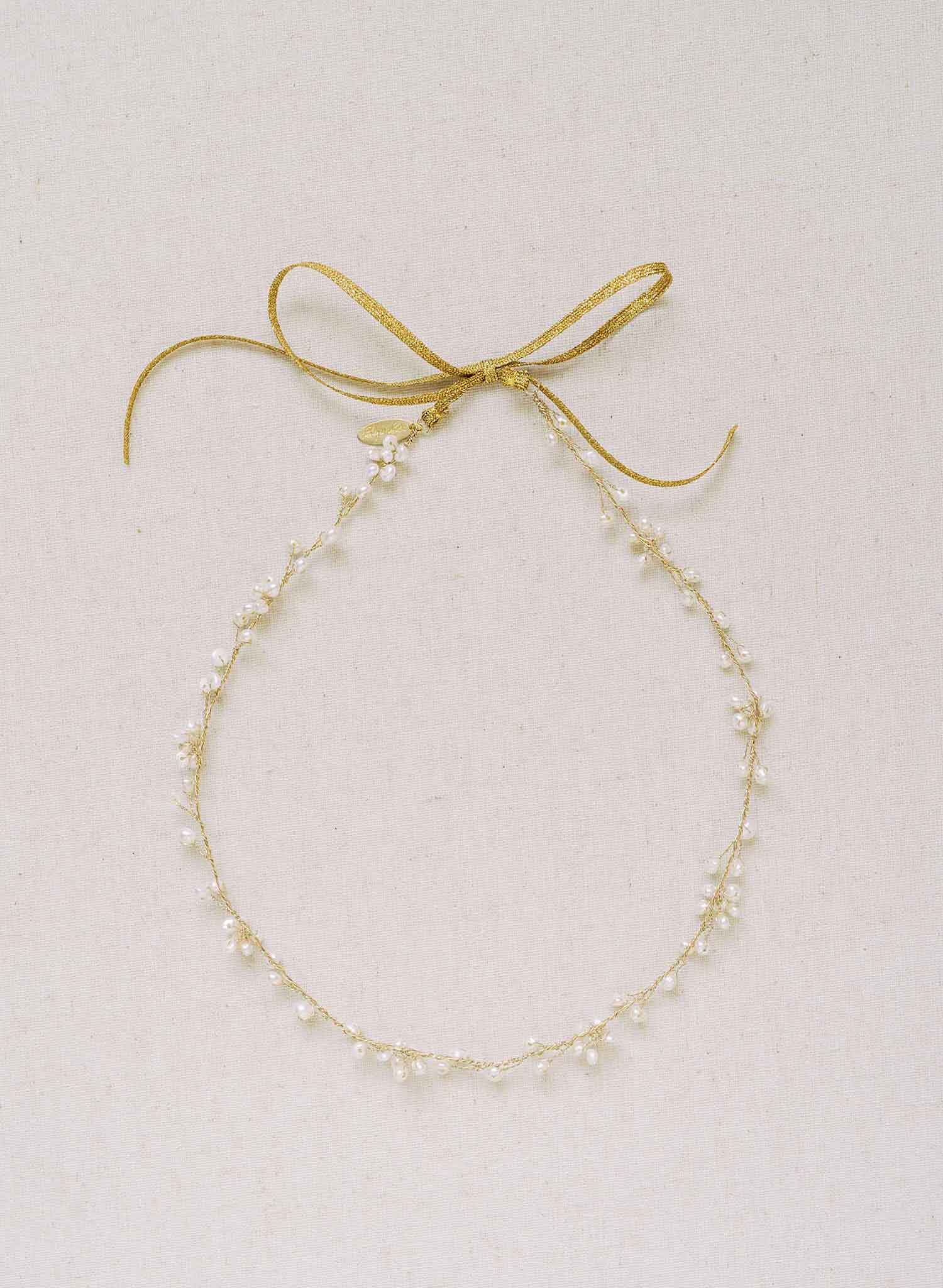 pearl blossom flower hair vine by twigs & honey