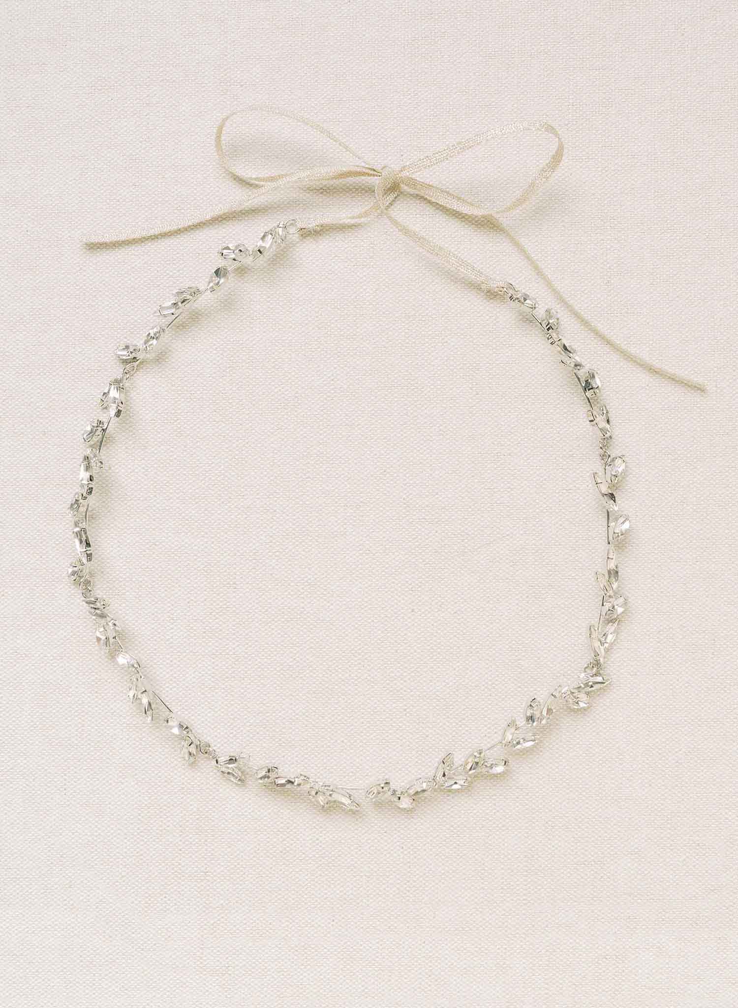 Modern bridal crystal circlet - Style #2144