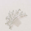 silver bridal opal crystal hair comb by twigs and honey