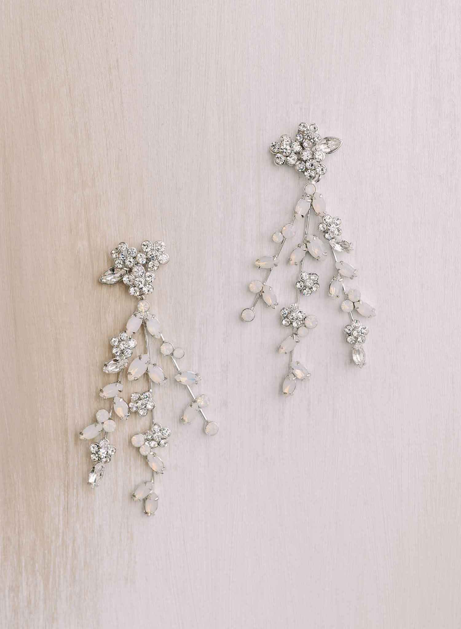 Triple strand crystal chandelier earrings - Style #2146