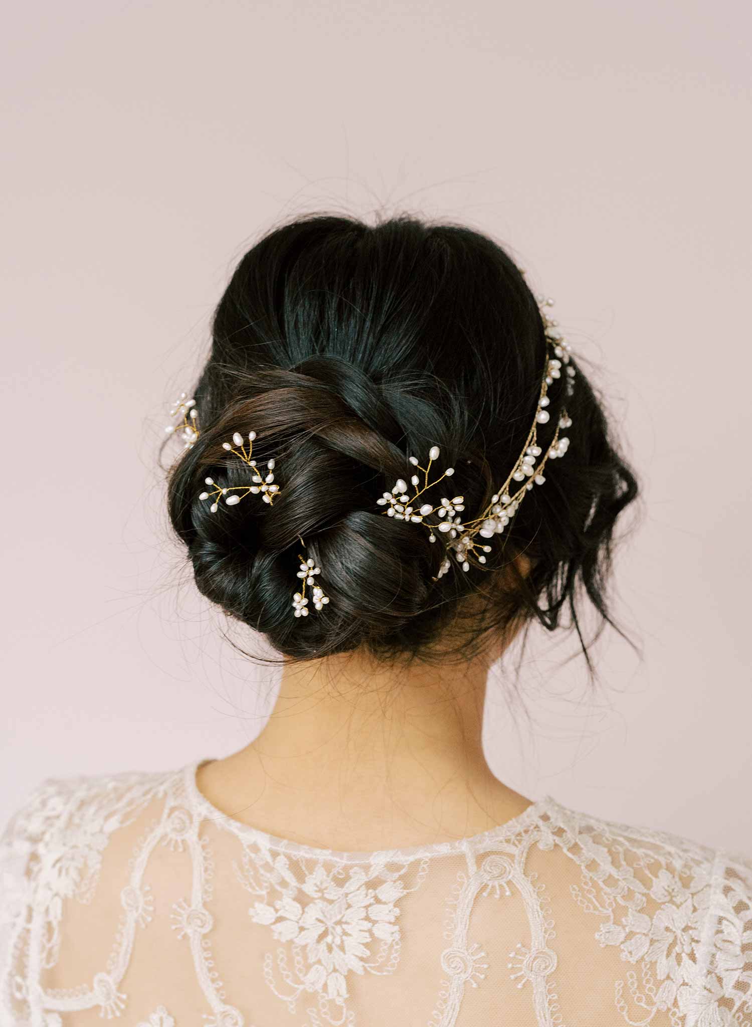 freshwater pearl hair pin set, bobby pins by Twigs and Honey