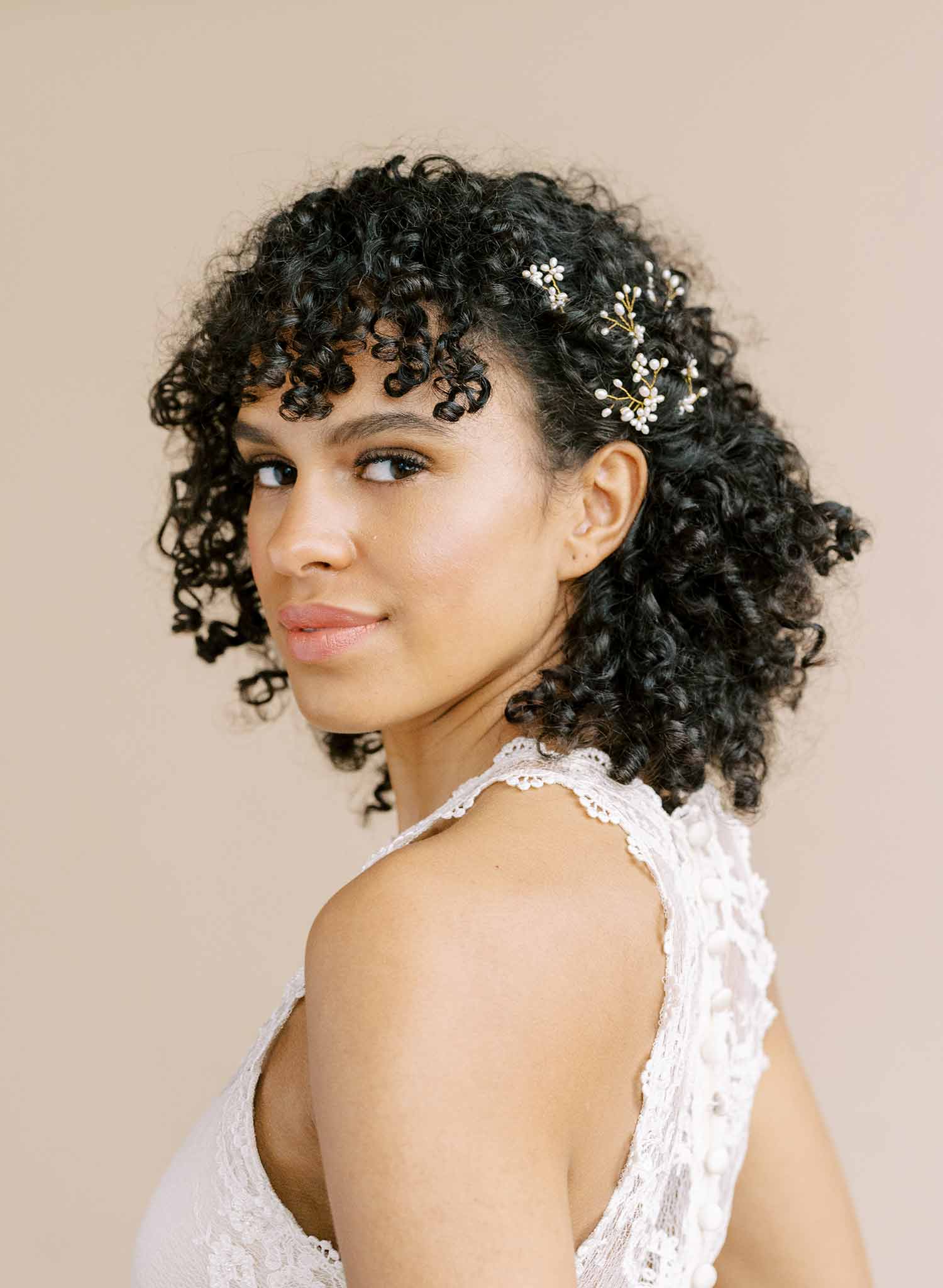 freshwater pearl hair pin set, bobby pins by Twigs and Honey