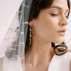 bridal modern crystal earrings by twigs & honey