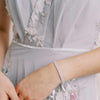 crystal and silk bridesmaid ribbon bracelet by twigs and honey