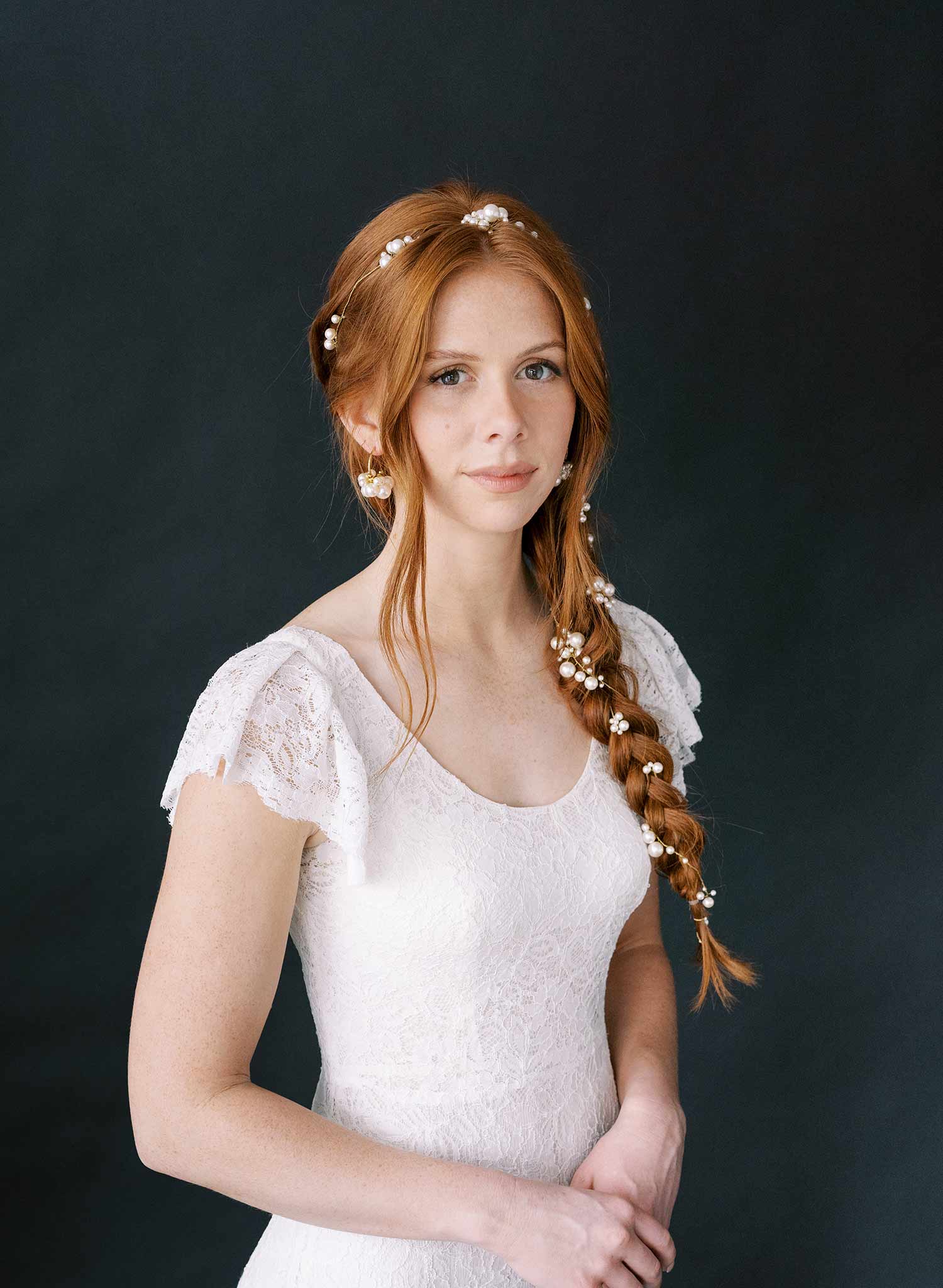 extra long bridal pearl hair vine by twigs and honey