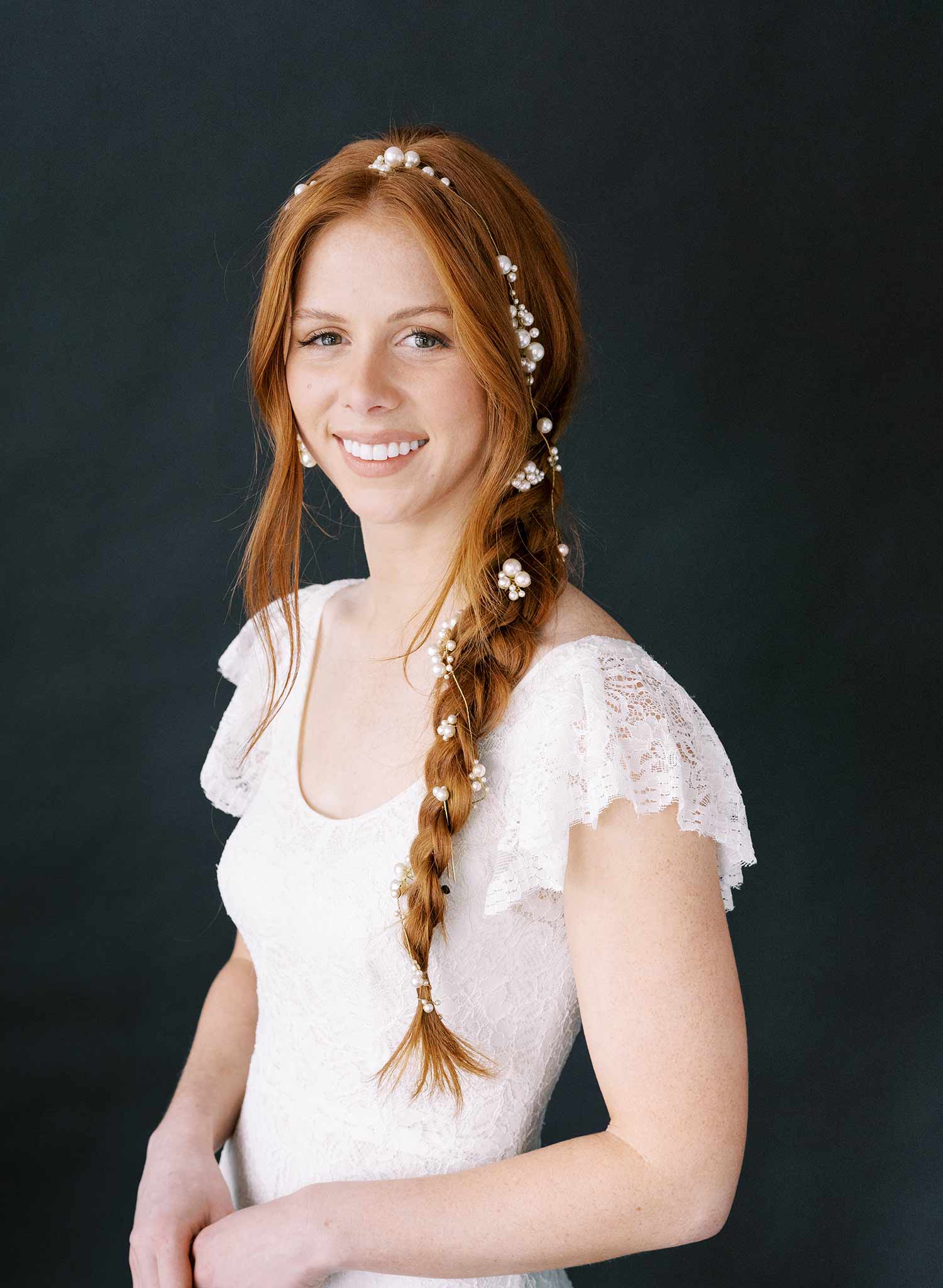 extra long bridal pearl hair vine by twigs and honey
