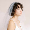 Short bridal tulle fun veil with beads by twigs & honey