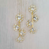 Wedding crystal post back earrings by twigs & honey