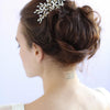 Austrian crystals, bridal hair comb, twigs and honey