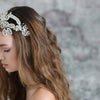 crystal encrusted headpiece, bridal headband, wedding headpiece, rhinestones, twigs and honey