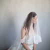 French lace veil, bridal veil, french floral lace, blusher veil, twigs and honey