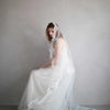 Cascading french lace train veil - Style #853