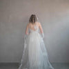 french lace trimmed chapel bridal veil