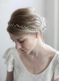 hair vine, crystal hair vine, crystals, twigs and honey, bridal hair accessory, wedding headband, wedding hair vine