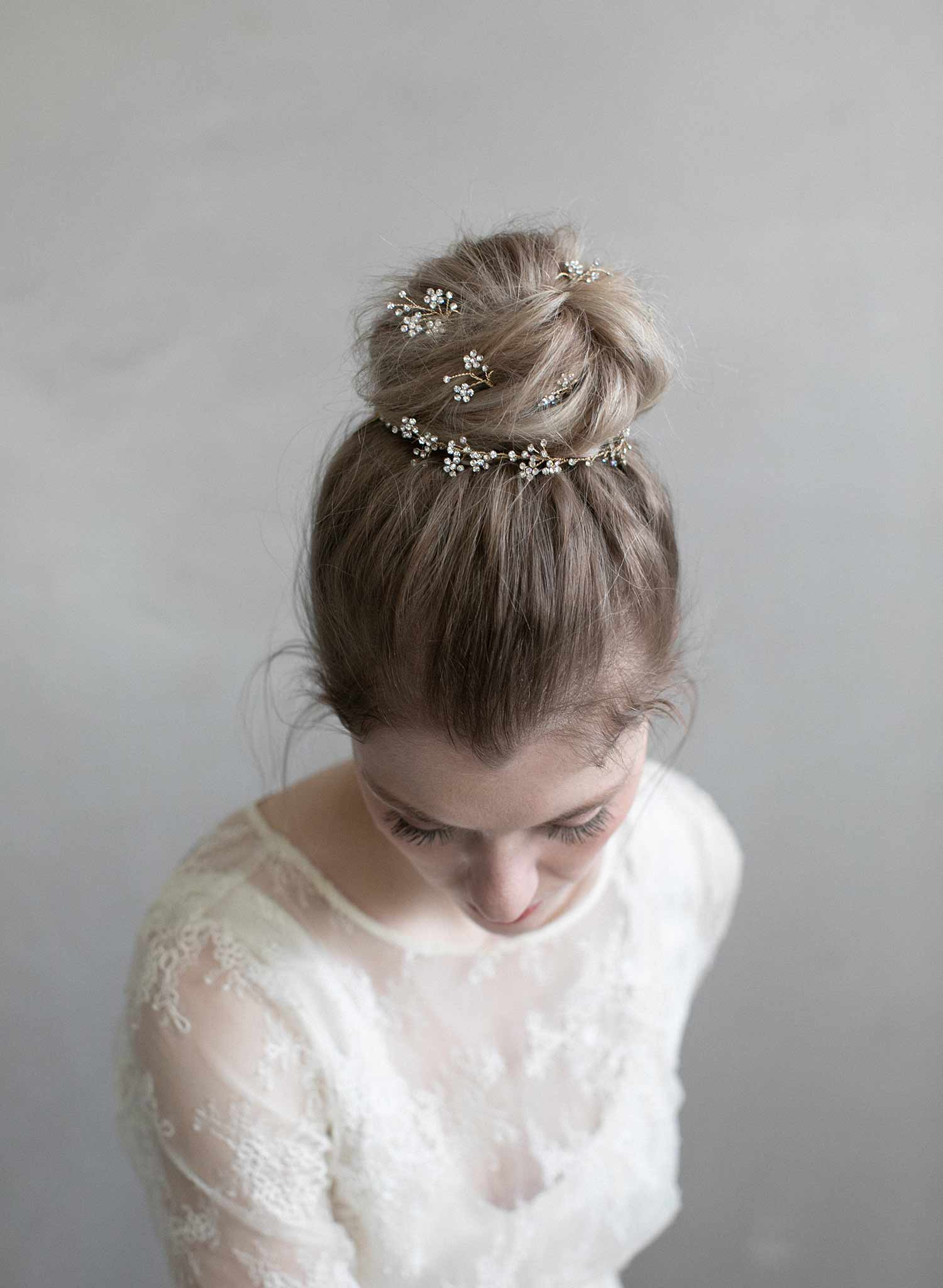 bridal hair pins, hair pin set, floral hair pins, crystal flower pins, bridal hair accessories, wedding accessories, twigs and honey, crystals