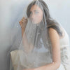 crystal veil, rhinestone veil, fingertip veil, bridal veil, wedding veil, wedding accessory, twigs and honey