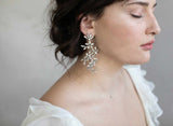 crystal bridal earrings, twigs and honey, bridal earrings, wedding jewelry, crystal earrings, bridal accessory