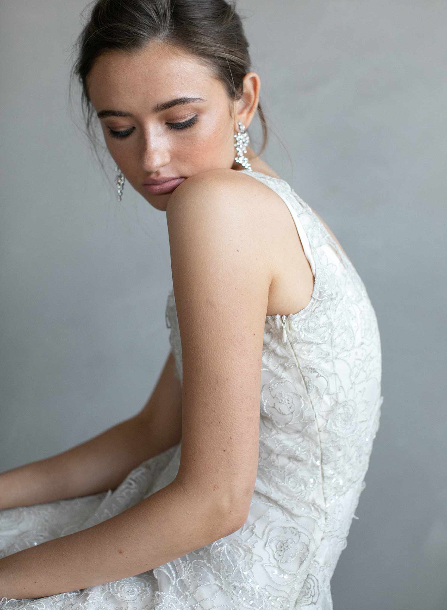 Bridal earrings, bridal jewelry, wedding accessories, crystal bridal earrings, twigs and honey