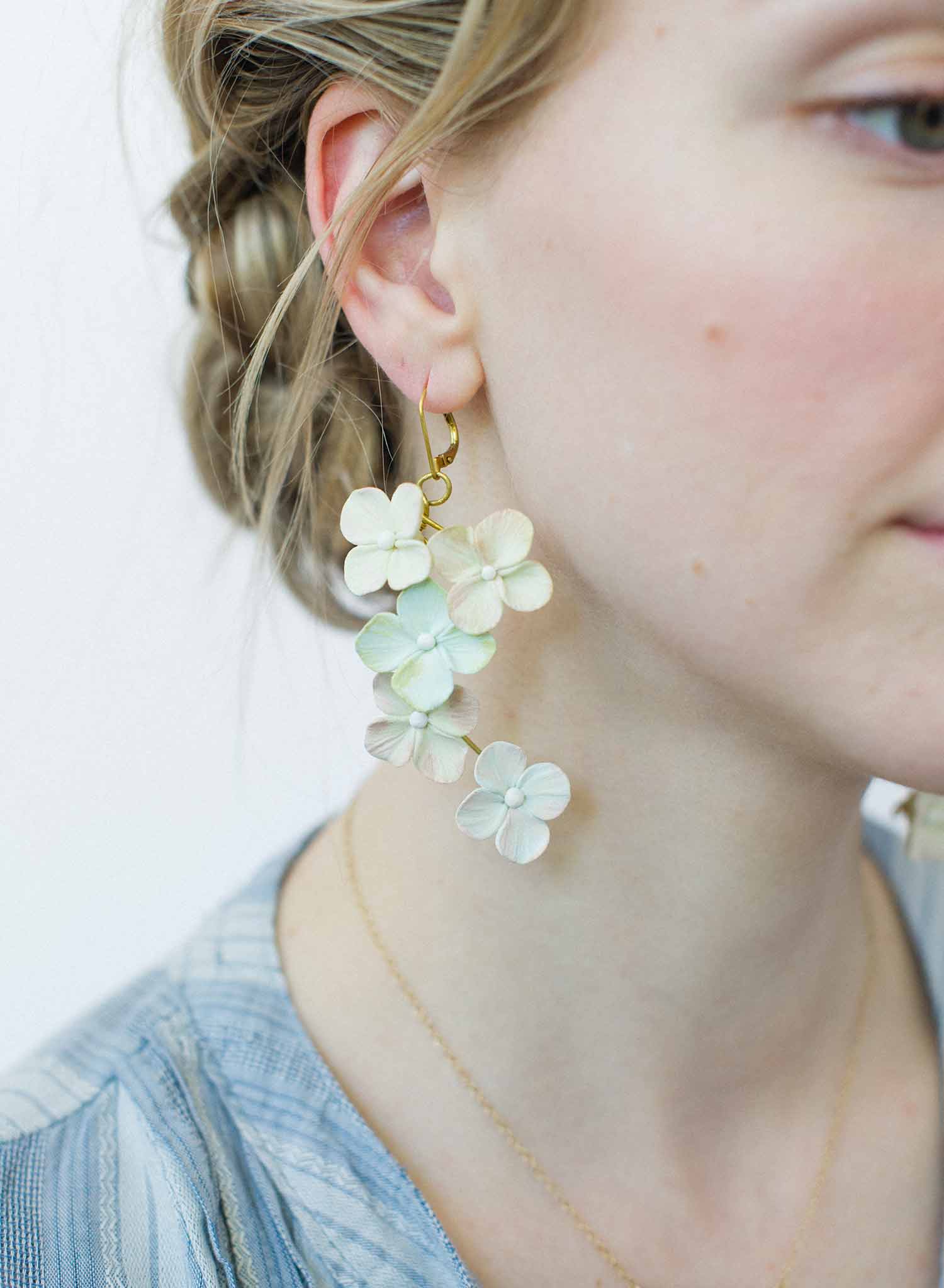 Hydrangea earrings - Style #9039
