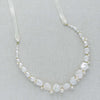 chunky white handmade pearl wedding necklace, twigs & honey