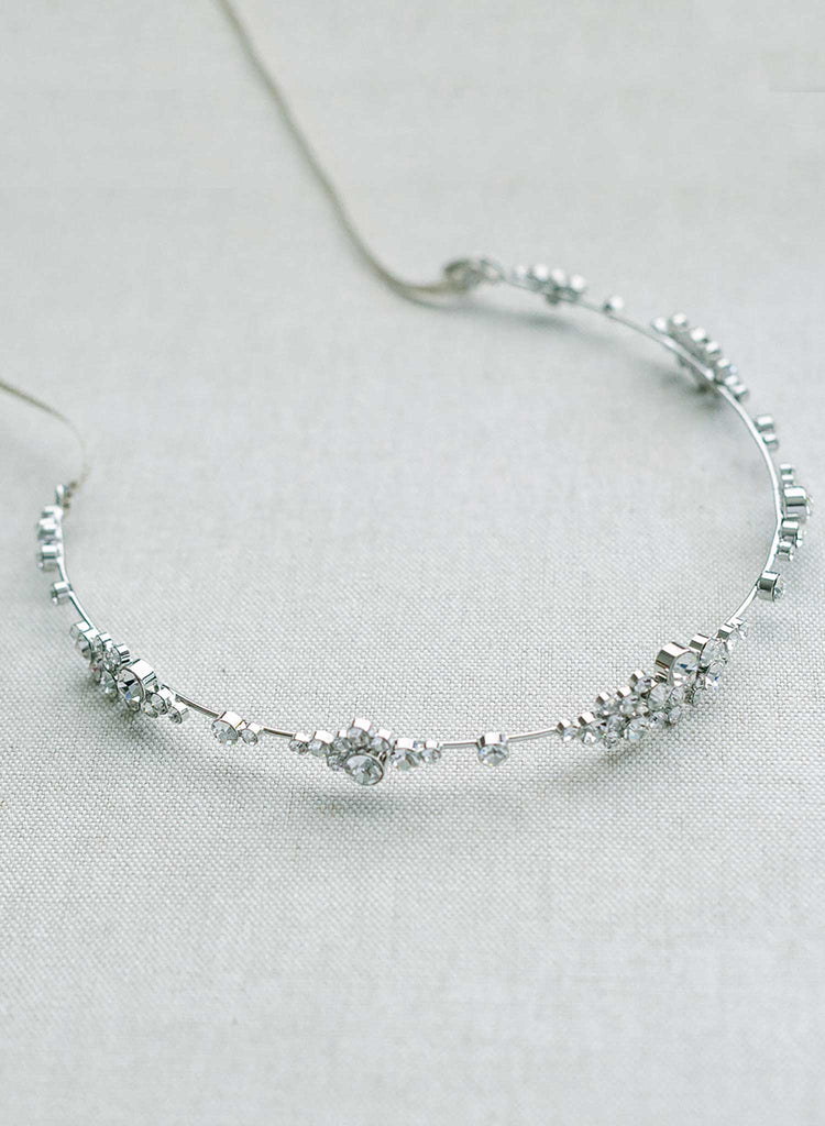 Champagne bubbles crystal halo - Style #2412