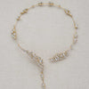 rigid circle gold or silver crystal bridal necklace, twigs & honey
